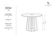 Galds Interieurs 86 Irene, 120 cm, melns cena un informācija | Virtuves galdi, ēdamgaldi | 220.lv