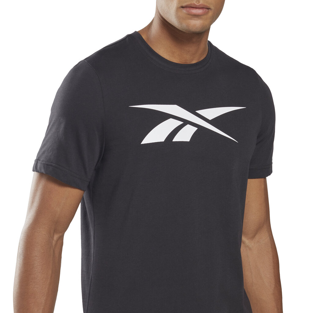 Reebok T-Krekli Gs Vector Tee Black HD4000 HD4000/M цена и информация | Vīriešu T-krekli | 220.lv