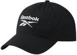 Reebok Cepures Te Logo Cap Black GP0124 GP0124/OSFM cena un informācija | Vīriešu cepures, šalles, cimdi | 220.lv