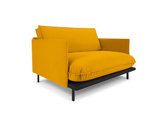 Dīvāns 1.5 Intereurs 86 Auguste, dzeltens/melns cena un informācija | Dīvāni | 220.lv