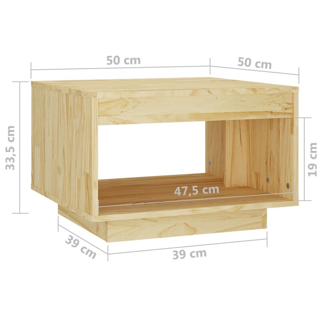 Kafijas galdiņš, 50x50x33,5cm cena un informācija | Žurnālgaldiņi | 220.lv