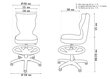 Ergonomisks bērnu krēsls Entelo ar kāju balstu Good Chair Petit VS03 3, pelēks/melns цена и информация | Biroja krēsli | 220.lv