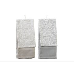 Apģērbu Komplekts DKD Home Decor Pelēks Bēšs Kokvilna (2 pcs) cena un informācija | Dvieļi | 220.lv