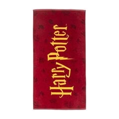 Pludmales dvielis Harry Potter Sarkans (70 x 140 cm) cena un informācija | Dvieļi | 220.lv