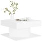 vidaXL kafijas galdiņš, balts, 57x57x30 cm, skaidu plāksne cena un informācija | Žurnālgaldiņi | 220.lv