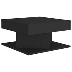 vidaXL kafijas galdiņš, melns, 57x57x30 cm, skaidu plāksne cena un informācija | Žurnālgaldiņi | 220.lv