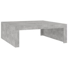 vidaXL kafijas galdiņš, 100x100x35 cm, betona pelēks, skaidu plāksne cena un informācija | Žurnālgaldiņi | 220.lv