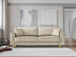 Dīvāns Cosmopolitan Design Fano, smilškrāsas/zeltainas krāsas cena un informācija | Dīvāni | 220.lv