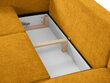 Dīvāns Cosmopolitan Design Fano, dzeltens/zeltainas krāsas cena un informācija | Dīvāni | 220.lv