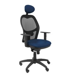 Biroja krēsls ar galvas balstu Jorquera malla Piqueras y Crespo NSPAZMC, zils cena un informācija | Biroja krēsli | 220.lv