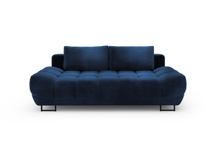 Trīsvietīgs dīvāns Windsor and Co Cirrus, velūrs, zils cena un informācija | Dīvāni | 220.lv