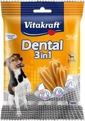 Vitakraft Dental 3in1 Small 5-10 kg 120 g cena un informācija | Gardumi suņiem | 220.lv