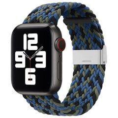 Браслет для часов Apple Watch 7 / 6 / SE / 5 / 4 / 3 / 2, 41мм / 40мм / 38мм, синий цена и информация | Аксессуары для смарт-часов и браслетов | 220.lv