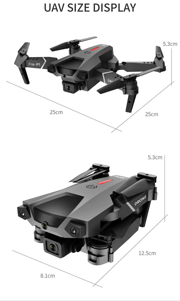 P5 Drone 4K cena un informācija | Droni | 220.lv