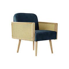 Кресло DKD Home Decor, 65x66x80 см, синие цена и информация | Кресла в гостиную | 220.lv