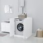 vidaXL veļasmašīnas skapītis, balts cena un informācija | Vannas istabas skapīši | 220.lv