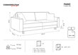 Dīvāns Cosmopolitan Design Fano, smilškrāsas/melns cena un informācija | Dīvāni | 220.lv