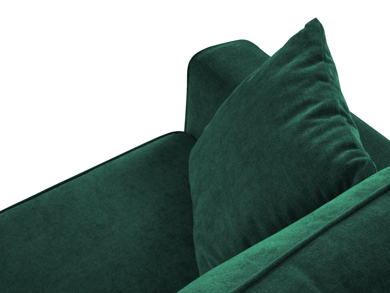 Dīvāns Cosmopolitan Design Fano, zaļš/melns cena un informācija | Dīvāni | 220.lv