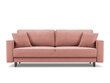 Dīvāns Cosmopolitan Design Fano, rozā/melns cena un informācija | Dīvāni | 220.lv