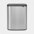 Atkritumu tvertne Brabantia, Bo Touch Bin 2x30L, Matt Steel FPP