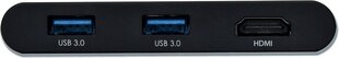 Адаптер I-TEC USB C HDMI PD/DATA, USB 3.2 GEN 1 (3.1 GEN 1) TYPE-C, HDMI, USB 3.2 GEN 1 цена и информация | Адаптеры и USB разветвители | 220.lv