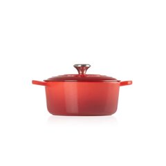 Le Creuset apaļš čuguna katls, Ø24 cm, 4,2L, sarkans цена и информация | Кастрюли, скороварки | 220.lv