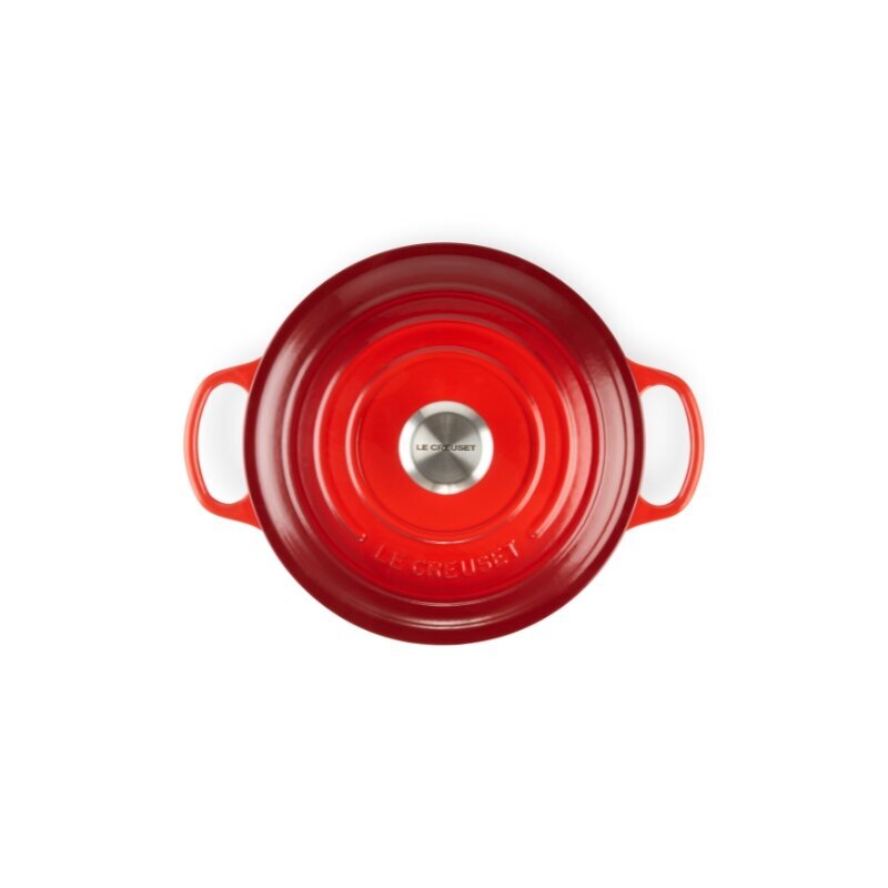 Le Creuset apaļš čuguna katls, Ø24 cm, 4,2L, sarkans cena un informācija | Katli, tvaika katli | 220.lv