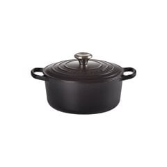 Le Creuset apaļš čuguna katls, Ø24 cm , 4,2L, matēts melns kaina ir informacija | Katli, tvaika katli | 220.lv