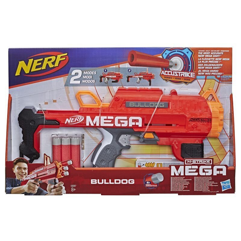 Nerf N-strike Mega Bulldog - 2 modes E3057 cena un informācija | Rotaļlietas zēniem | 220.lv