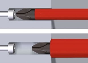 Skrūvgriezis WIHA VDE Stubby VDE Elektriķiem 1000 V, ar 3 uzgaļiem Slim bit, SB цена и информация | Механические инструменты | 220.lv