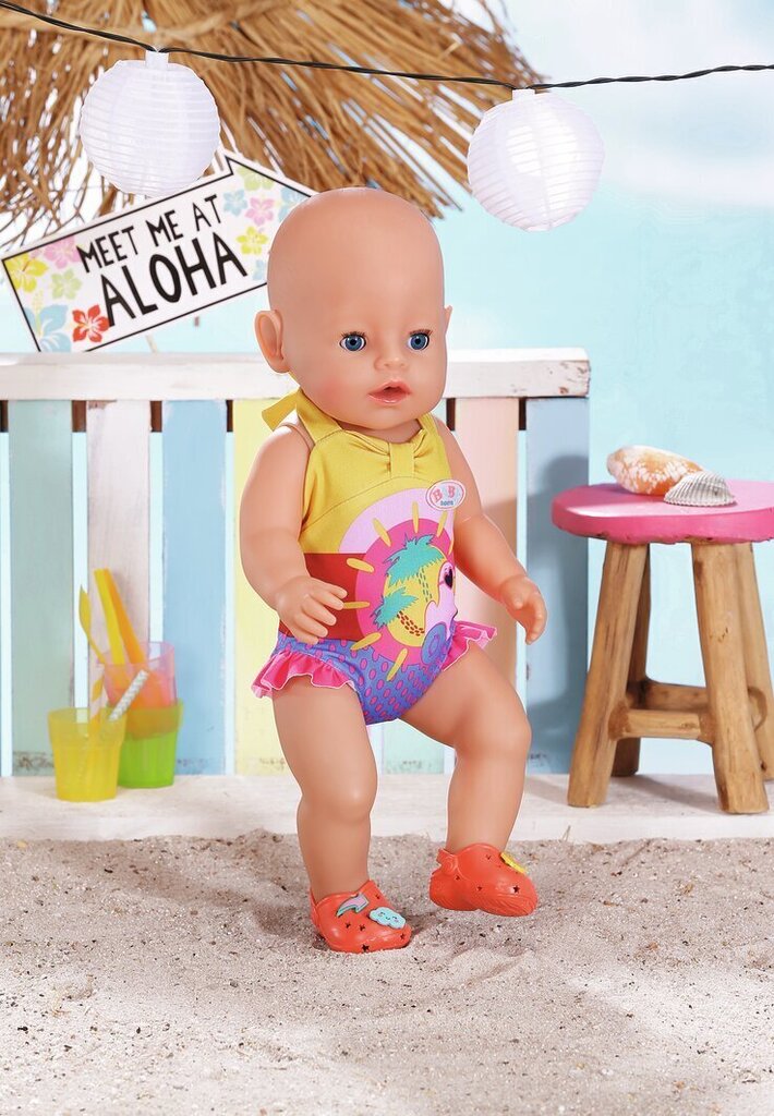 BABY BORN "Brīvdienu" lelles peldkostīms, 43cm цена и информация | Rotaļlietas meitenēm | 220.lv