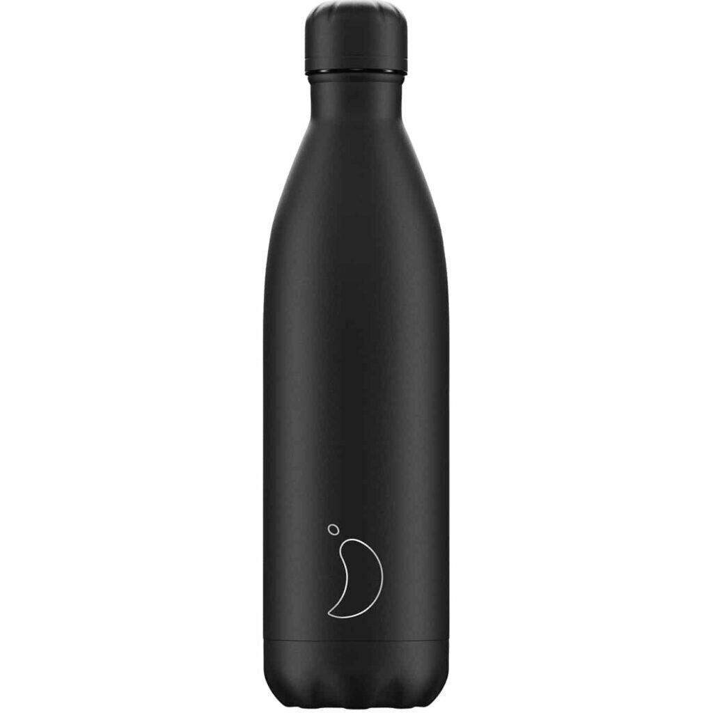 Termoss pudele Chilly's Bottle Monochrome All Black 750 ml cena un informācija | Termosi, termokrūzes | 220.lv