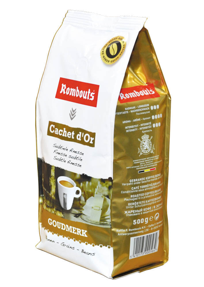 Kafijas pupiņas ROMBOUTS - GOUDMERK CACHET D’OR, 500g cena un informācija | Kafija, kakao | 220.lv