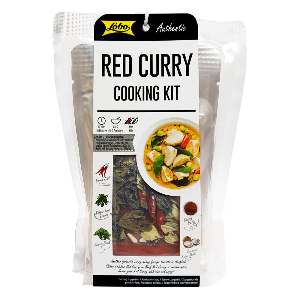 RED CURRY autentiskas Taizemes ēdiens pagatavošanas komplekts, LOBO, 253g цена и информация | Zupas, buljoni | 220.lv