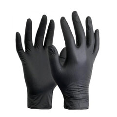 Черные нитриловые перчатки, размер L цена и информация | Рабочие перчатки | 220.lv