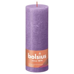 Bolsius cilindriskas sveces Shine, 6 gab., 190x68 mm, spilgti violetas cena un informācija | Sveces un svečturi | 220.lv