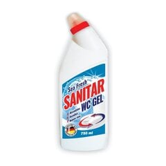 WC gēls SANITAR Sea fresh, 750ml cena un informācija | Tīrīšanas līdzekļi | 220.lv