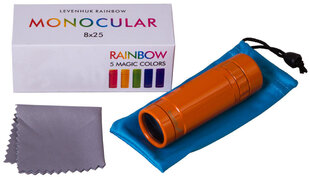 Monokulārs Levenhuk Rainbow 8x25, oranžā krāsā cena un informācija | Binokļi | 220.lv