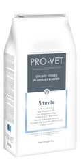 Struvite 3kg Pro-Vet Kaķiem veterinārā diētiskā barība īpašiem nolūkiem цена и информация | Сухой корм для кошек | 220.lv