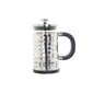 Kafijas preses krūze DKD Home Decor, nerūsējošais tērauds/borosilikāta glāze, melna/sudraba, 600 ml цена и информация | Kafijas kannas, tējkannas | 220.lv
