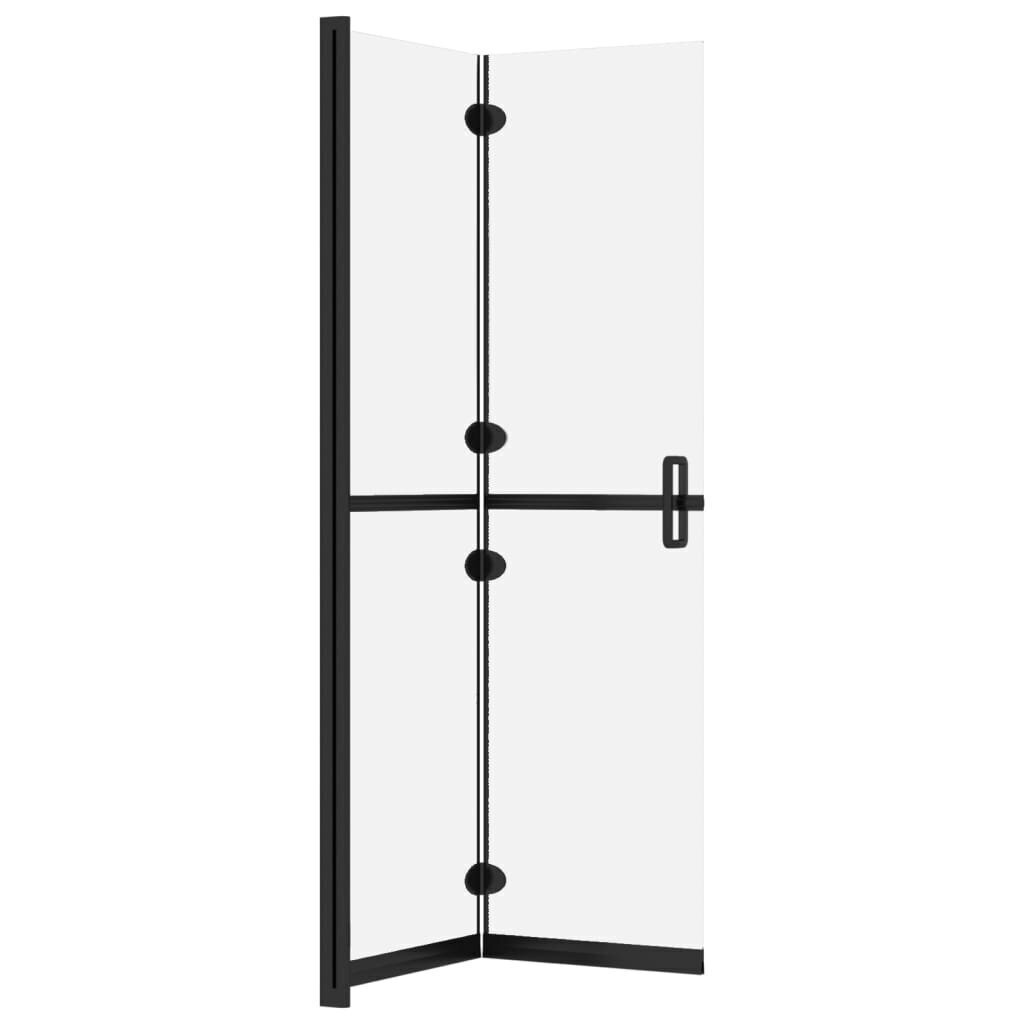 Salokāma dušas siena vidaXL, 80x190 cm цена и информация | Dušas durvis, dušas sienas | 220.lv