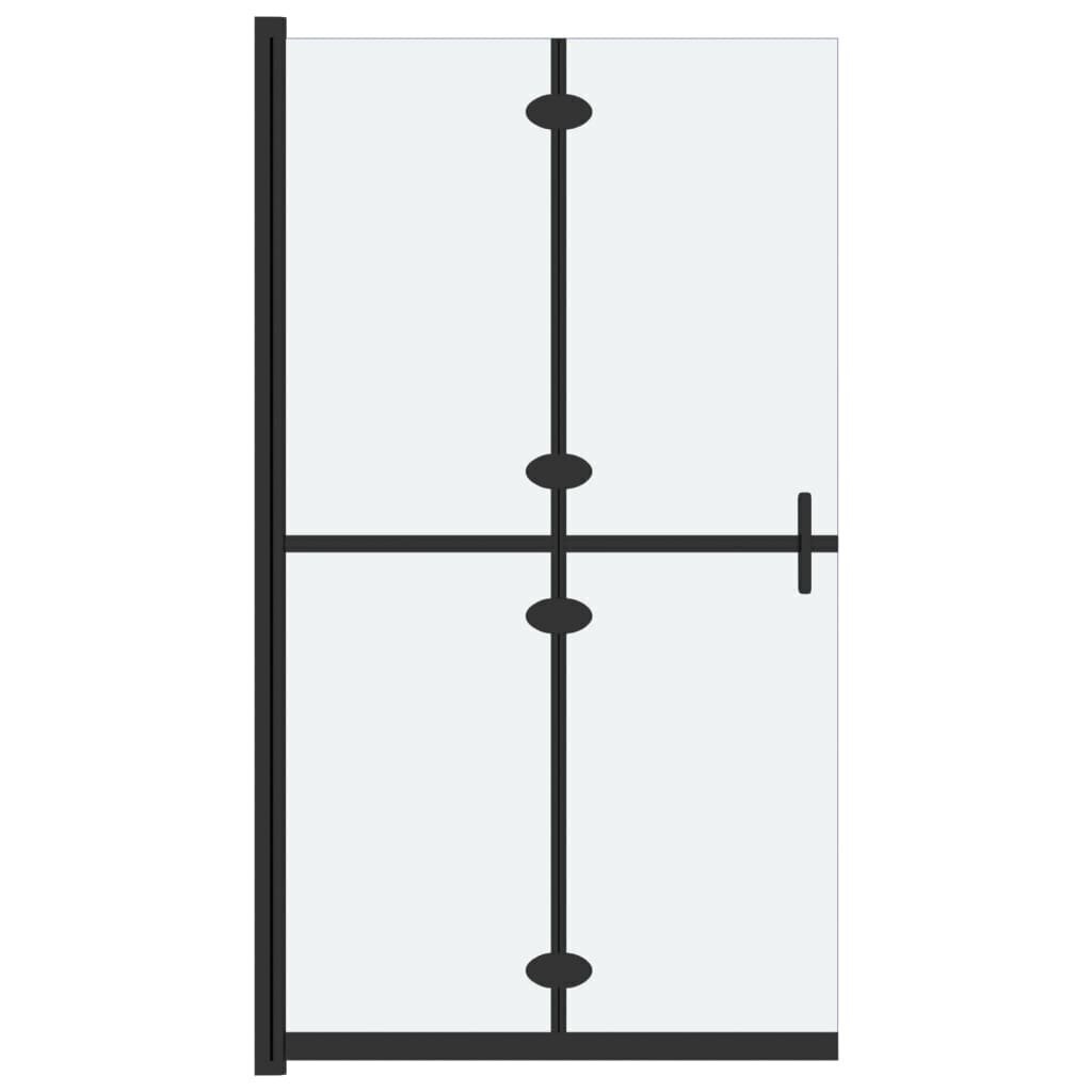 Salokāma dušas siena vidaXL, 80x190 cm цена и информация | Dušas durvis, dušas sienas | 220.lv