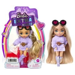 Lelle Barbie Extra mini ar violetu kleitu, HGP66 cena un informācija | Rotaļlietas meitenēm | 220.lv