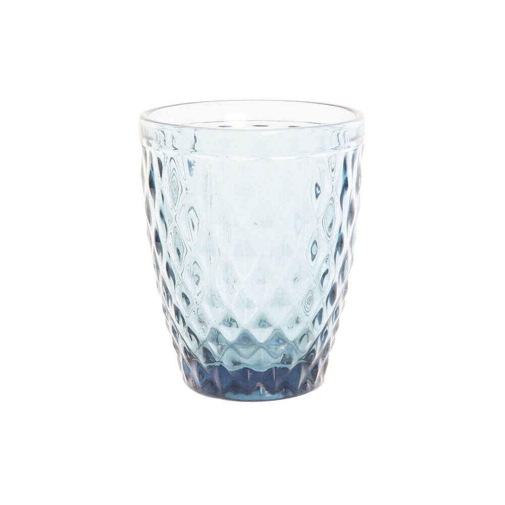 Glāze DKD Home Decor, stikls, zila (240 ml) cena un informācija | Glāzes, krūzes, karafes | 220.lv