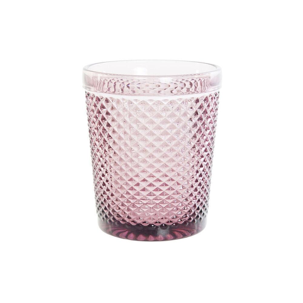 Glāze DKD Home Decor, stikls, rozā (240 ml) cena un informācija | Glāzes, krūzes, karafes | 220.lv