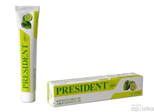 PresiDENT Junior 6+ zobu pasta ar laima garšu, 50 ml cena un informācija | Zobu pastas, birstes | 220.lv