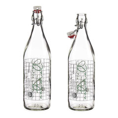 Pudele Natural Caurspīdīgs Metāls Plastmasa Stikls (1000 ml) cena un informācija | Glāzes, krūzes, karafes | 220.lv