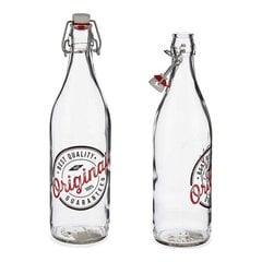 Pudele Original Caurspīdīgs Metāls Plastmasa Stikls (1000 ml) cena un informācija | Glāzes, krūzes, karafes | 220.lv