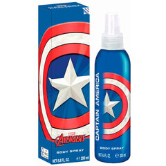 Bērnu ķermeņa aerosols Capitán América, 200 ml cena un informācija | Marvel Smaržas, kosmētika | 220.lv