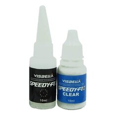 Набор клея Visbella Speedy-Fix: наполнитель и клей 10 мл + 10 мл (прозрачный) цена и информация | Автохимия | 220.lv
